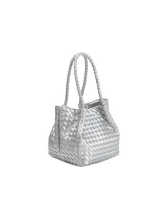 Anahi Woven Medium Top Handle Bag