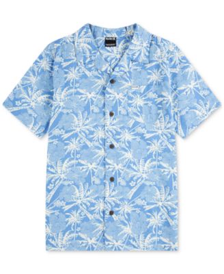 Hurley - Big Boys Short-Sleeve Printed Camp Shirt