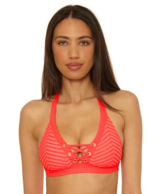 Becca - Women's Connect Corset Lace-Up Halter Bikini Top