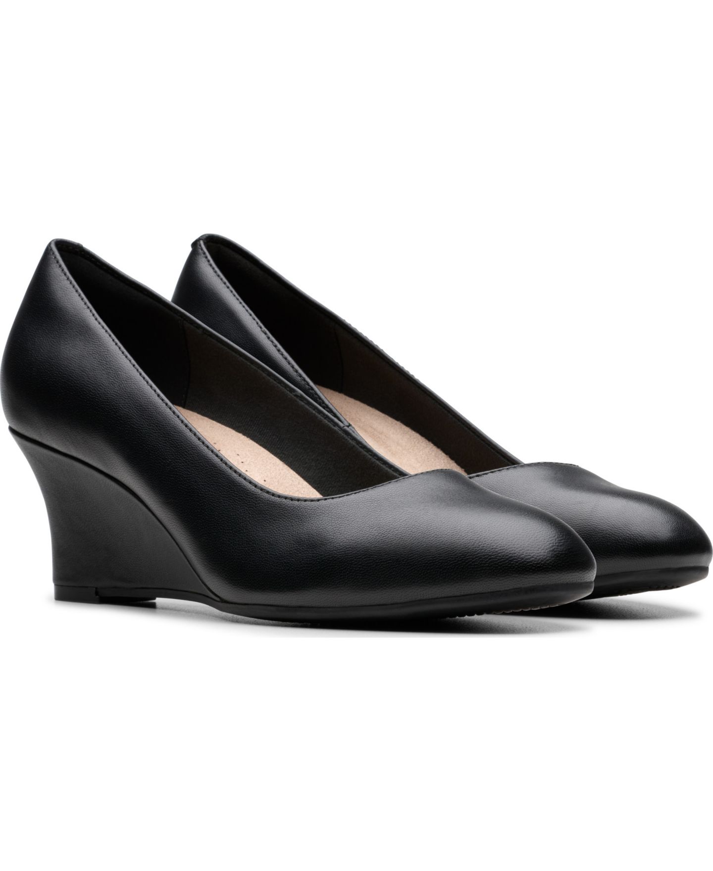 Женские туфли Clarks Collection Olivette Cultured Pearl Pumps, цвет: Чёрный кожаный — фото 5