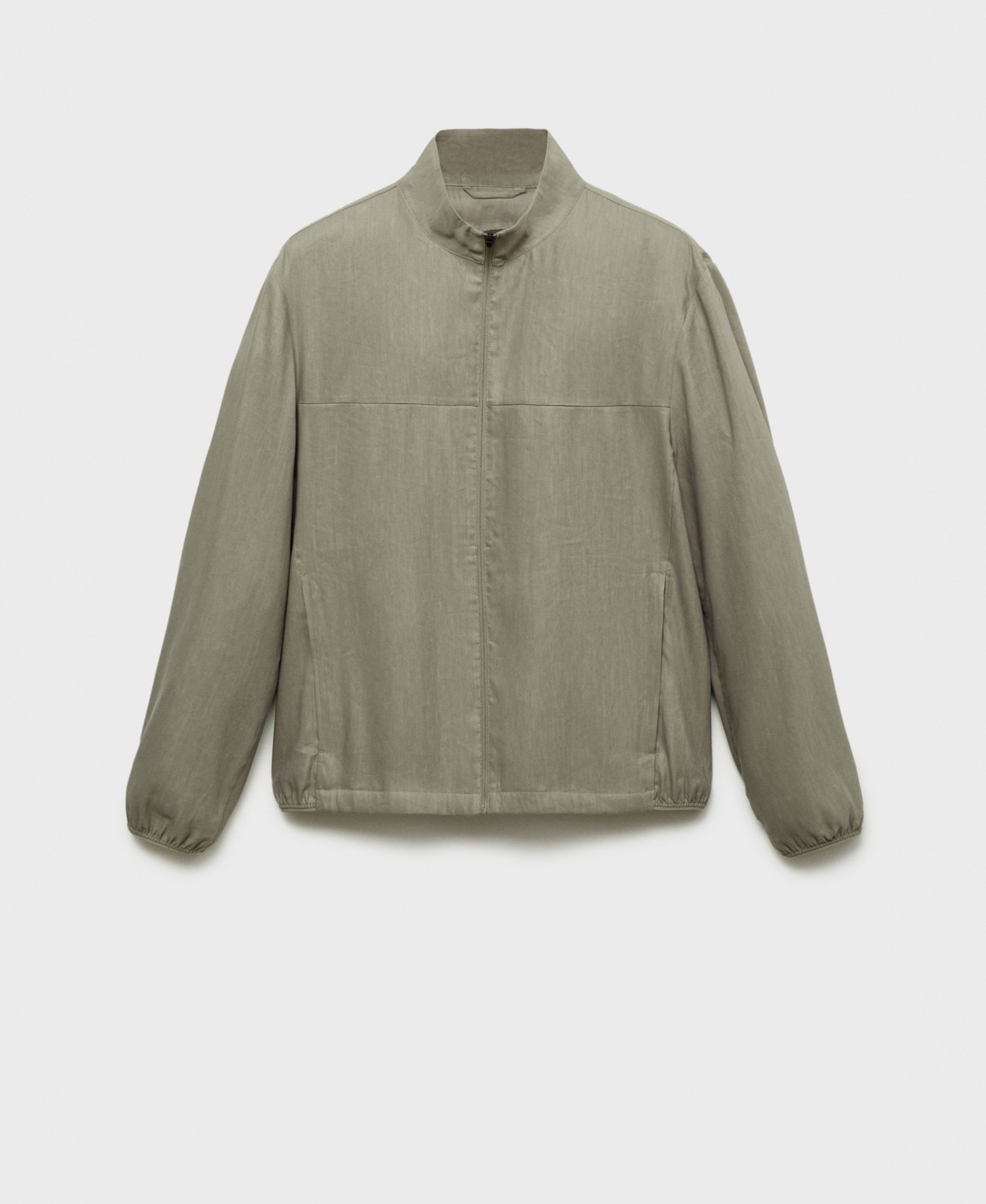 Men's Zipper Linen Jacket