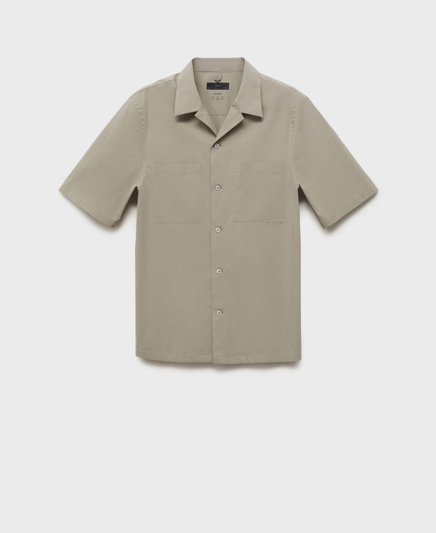 Men's Pockets and Bowling Collar Shirt