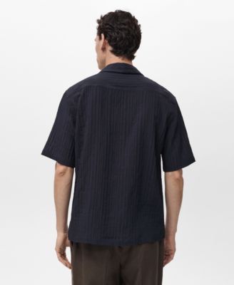 Men's Stripped Structure Shirt