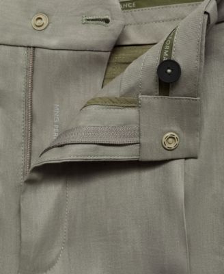 Men's Pleated Linen Pants