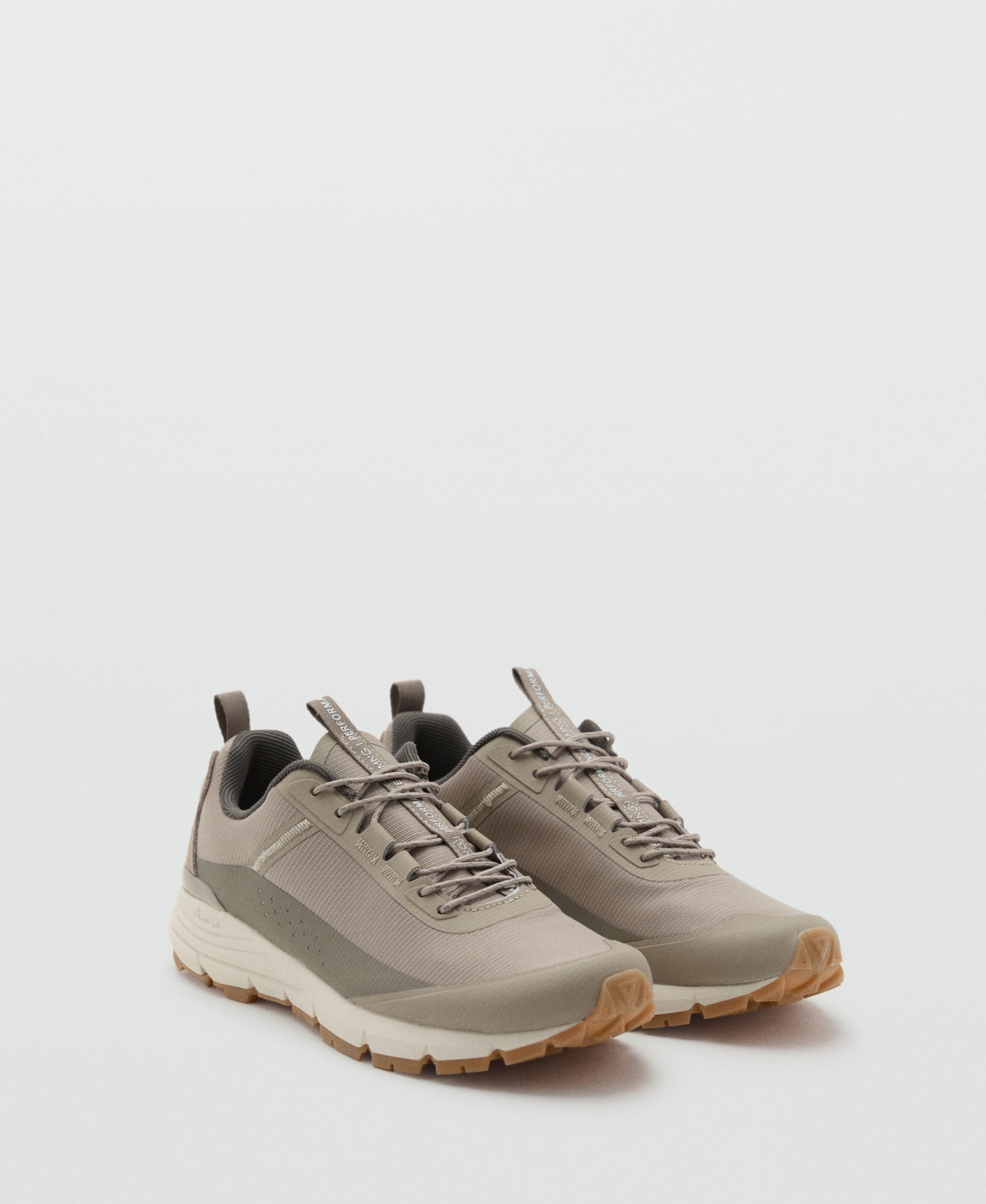 Mango Men's Lace-up Panel Sneakers