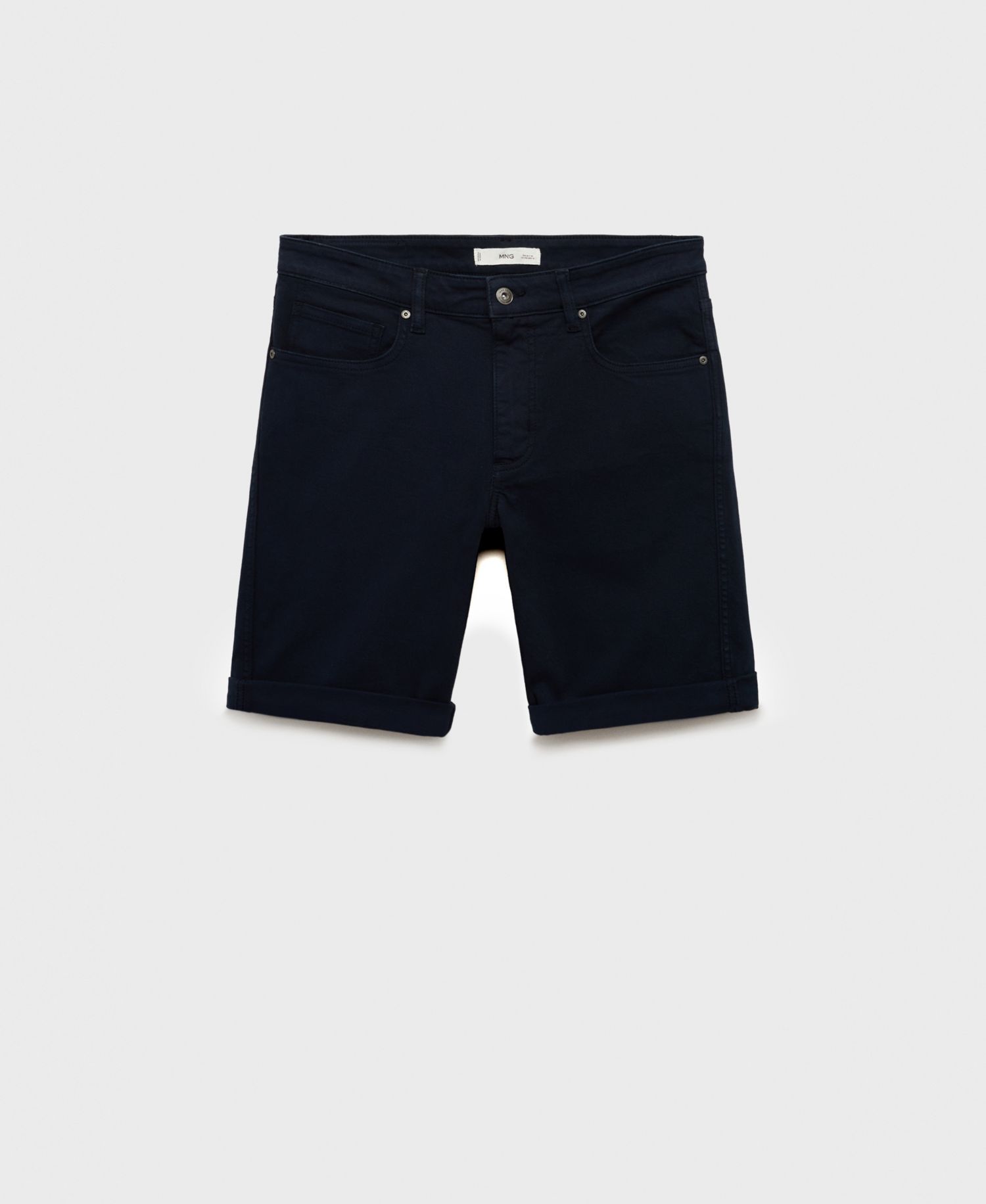 Men's Slim-Fit Denim Bermuda Shorts