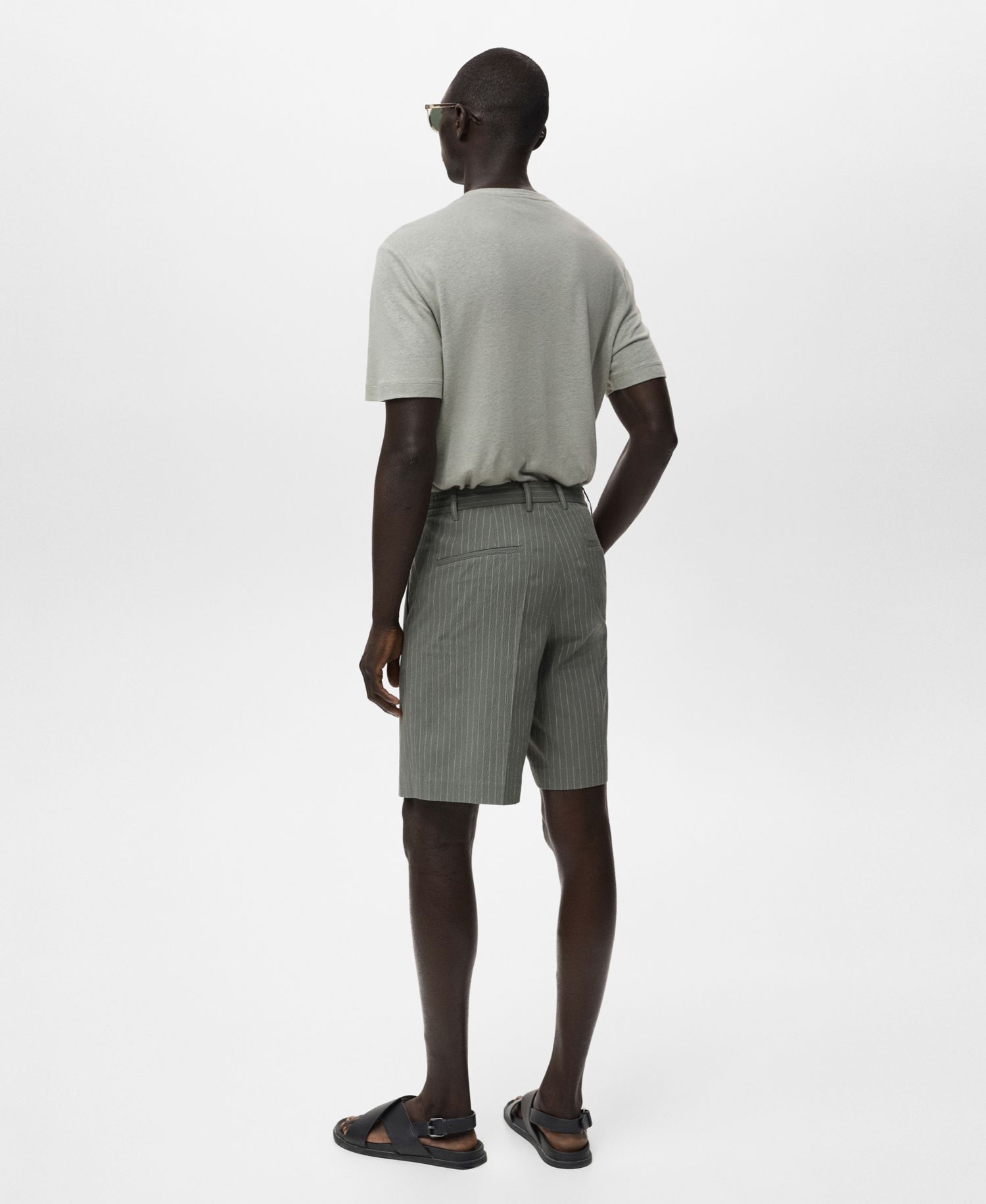 Men's Slim-Fit Chino Cotton Bermuda Shorts