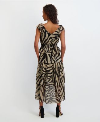 Women's Sleeveless Chiffon A-Line Dress