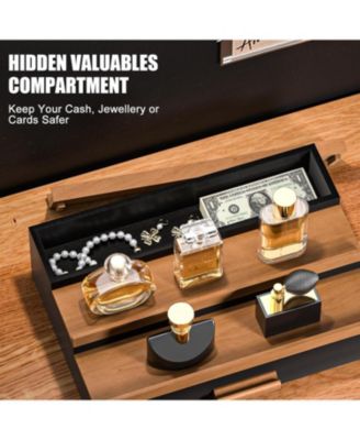 Perfume Organizer - 3-tier perfume display with drawer and hidden storage unit