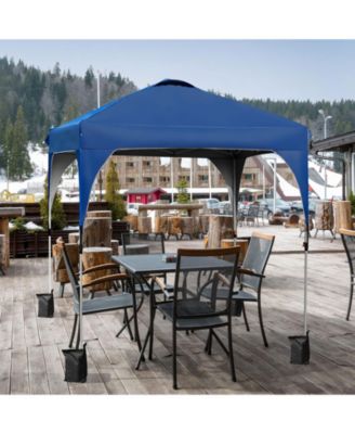 6.6 x 6.6 FT Pop Up Height Adjustable Canopy Tent with Roller Bag