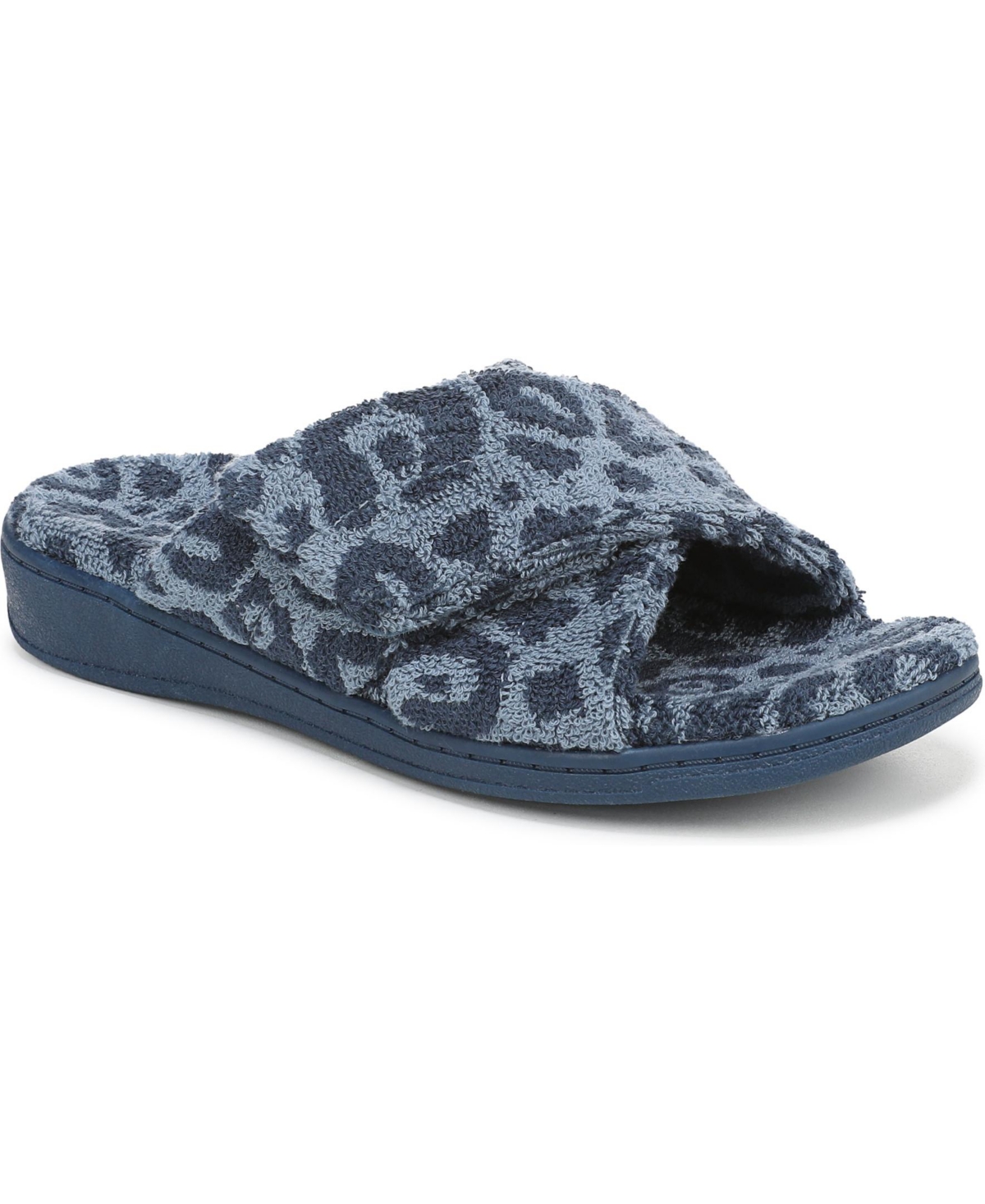 Womens Relax Ii Open Toe Slippers - Pink multi woven fabric