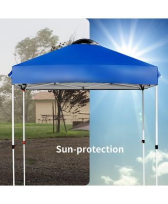 x 6.6 Feet Outdoor Pop-up Canopy Tent with Roller Bag