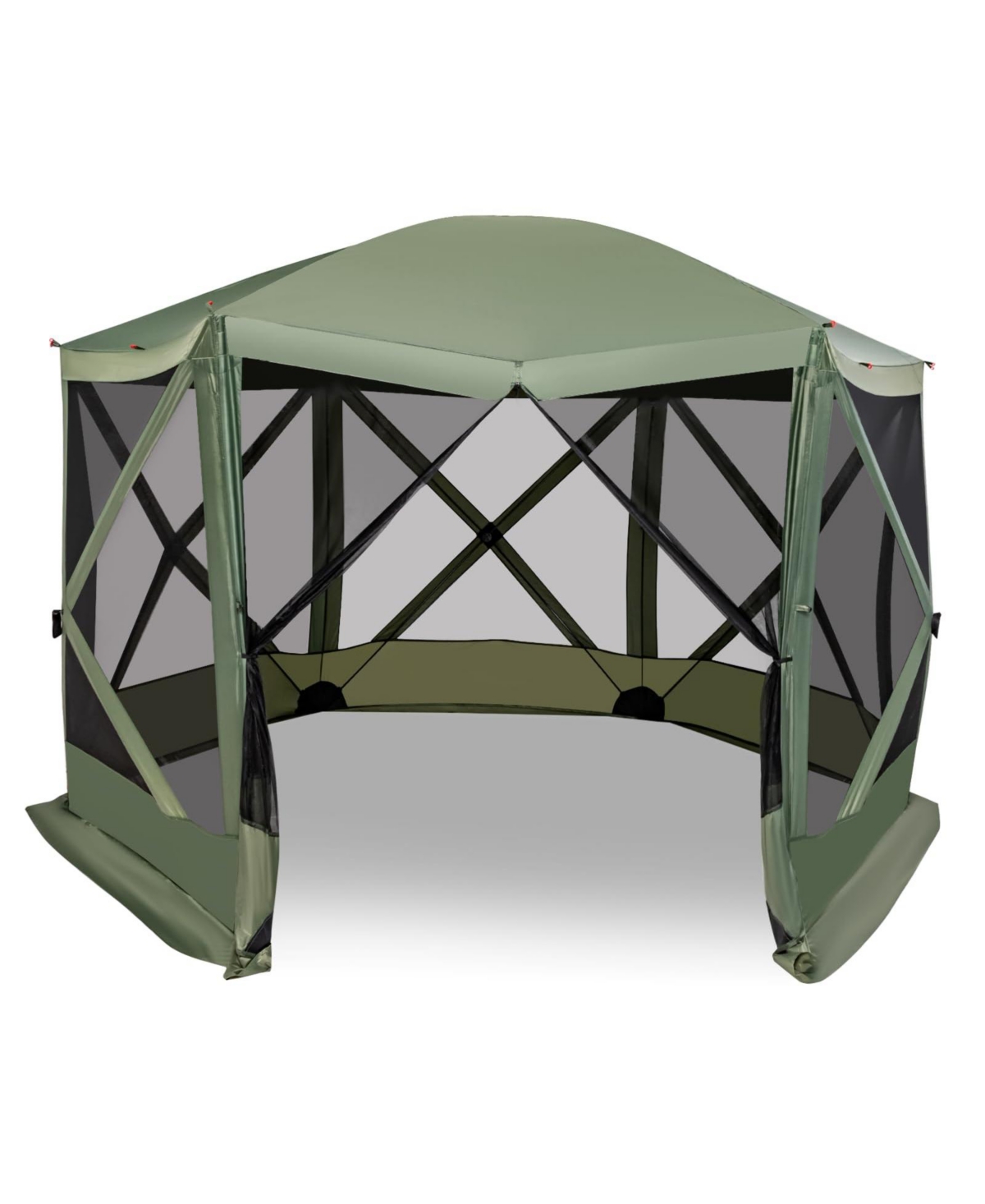 11.5 X 11.5 Ft Pop-up Screen House Tent with Portable Carrying Bag - Green