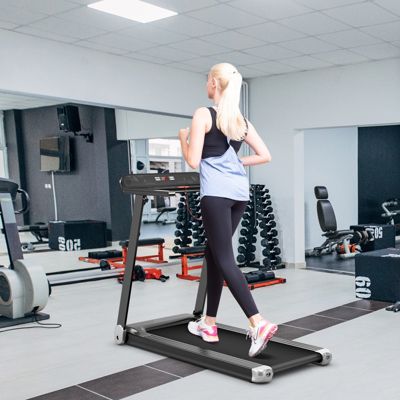 Folding Electric Compact Walking Treadmill with APP Control and Built-in Speaker Home Exercise Machine
