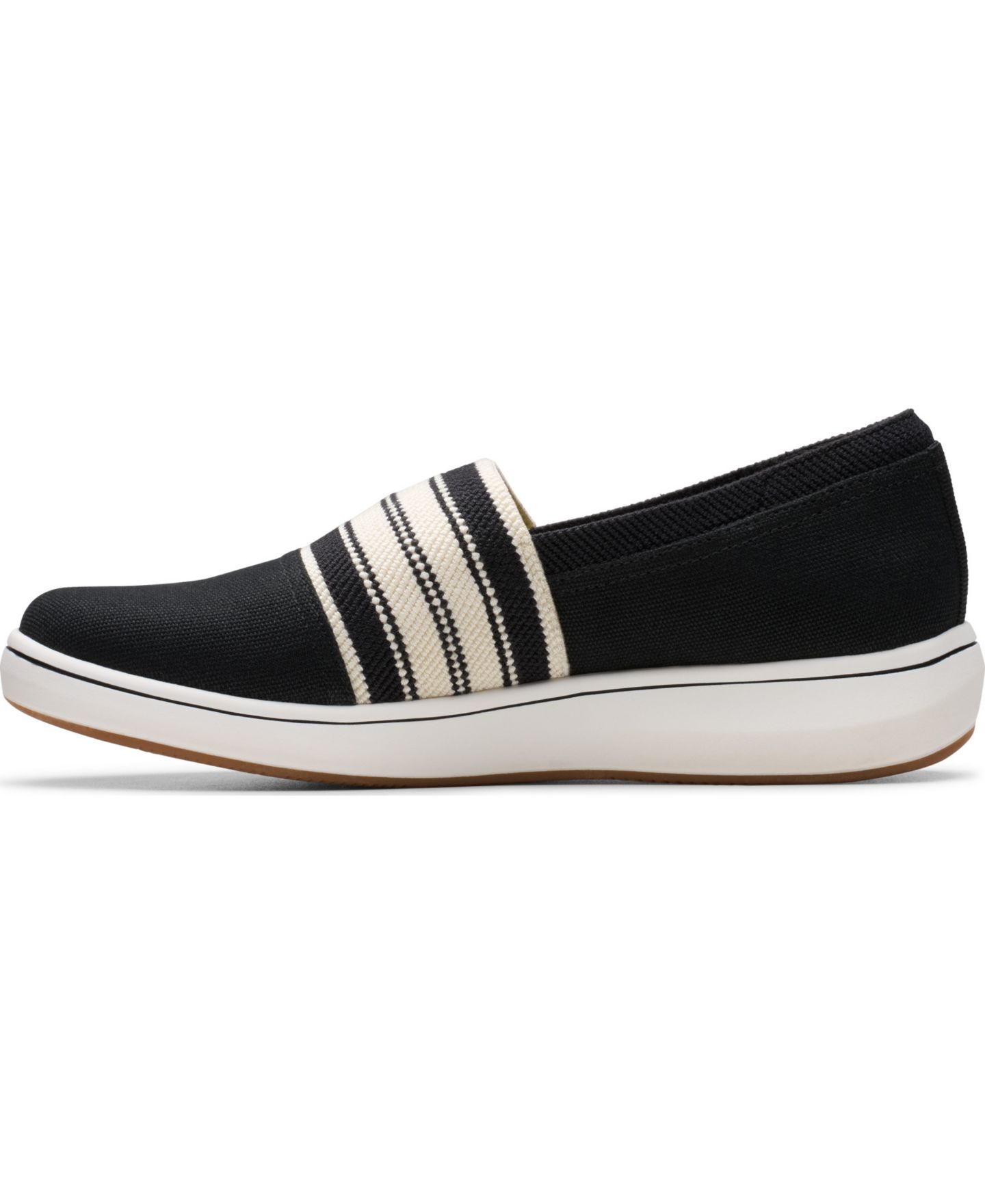 Женские кроссовки Clarks Cloudsteppers Breeze Sky Mist Slip-On, цвет: Чёрный — фото 3