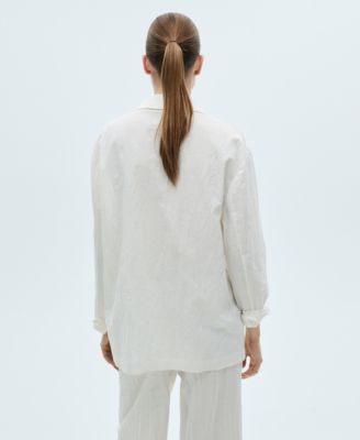 Women's Wrinkled-Effect Suit Jacket