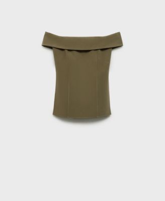 Women's Fitted Off-The-Shoulder Top