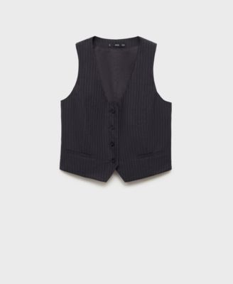Women's Linen-Blend Suit Vest