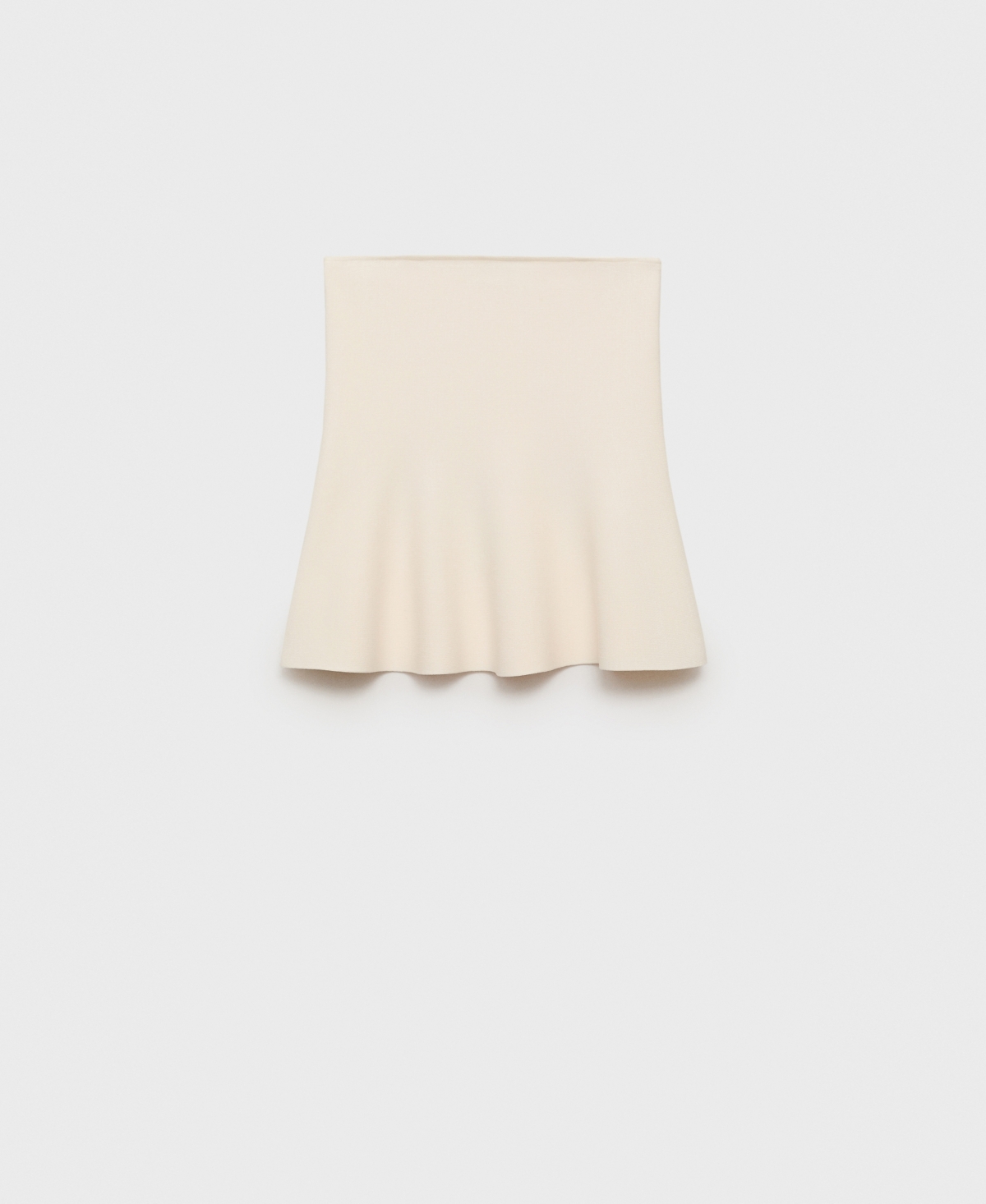 Women's Strapless Knitted Top - Ecru