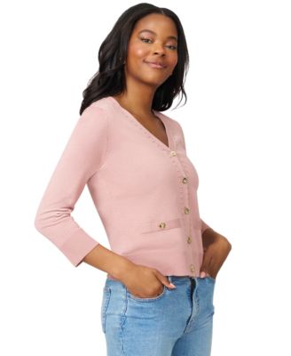 Women's V-Neck 3/4-Sleeve Cardigan 