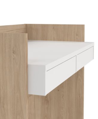 40.2" Wide 2 Storage Drawer Home Office Writing Desk