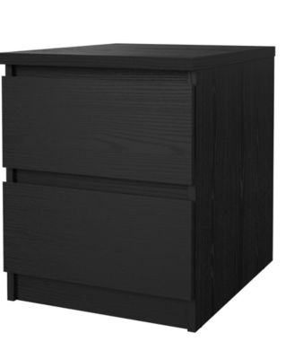 19.49" High 2 Drawer Nightstand