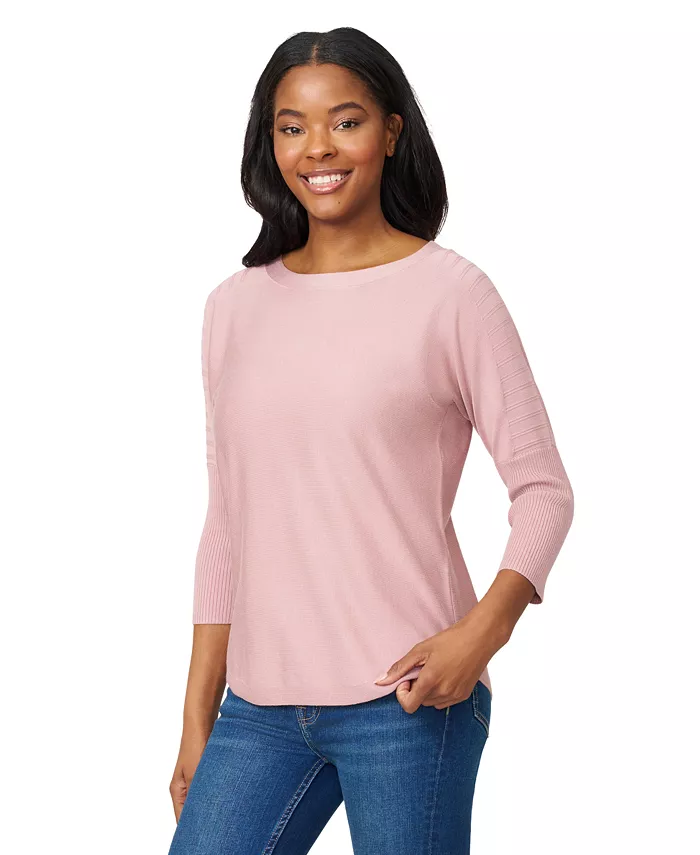 Women's Boatneck Button-Back Dolman-Sleeve Sweater - thumbnail 3