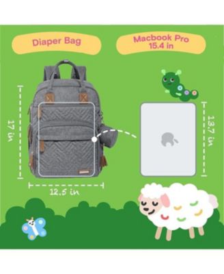 Diaper Bag Backpack, Unisex Baby Bags for Boys Girls, Waterproof Travel