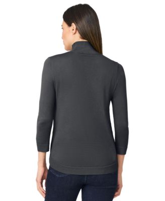 Women's Mock-Neck Side-Zip Sweater 