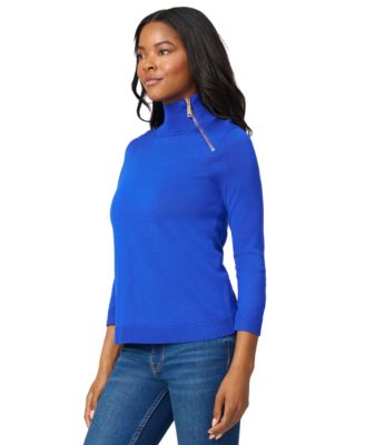 Women's Mock-Neck Side-Zip Sweater 