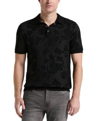 Perry Ellis - Men's Floral Jacquard Polo Shirt