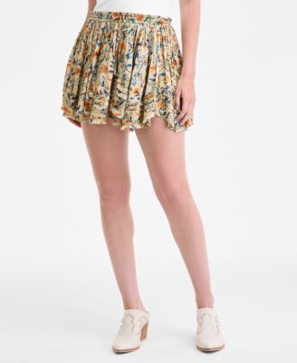 Women's Third Charm Print Mini Skirt
