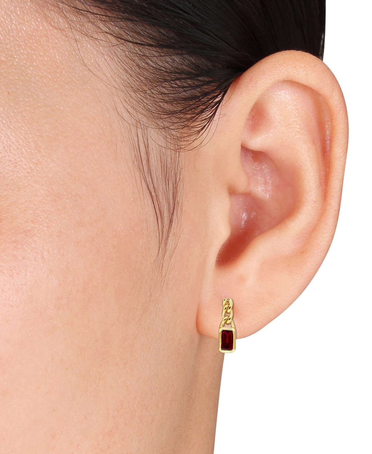 Macy's Gemstone Drop Earrings (5/8 Ct. T.w.) In 14k Yellow Gold In Gold