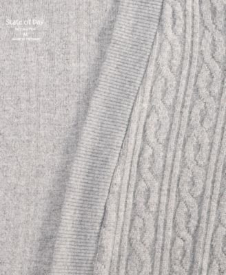 Women's Cable-Knit Duster Robe