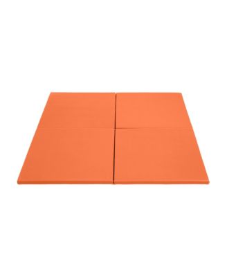 SoftZone Play Patch Activity Mat Squares, Orange, 4-Pack