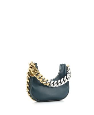 Mini Frayme Zipped Hobo Bag Faux Leather