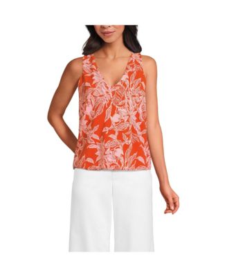 Women's Lightweight Jersey Blouson Vneck Tank