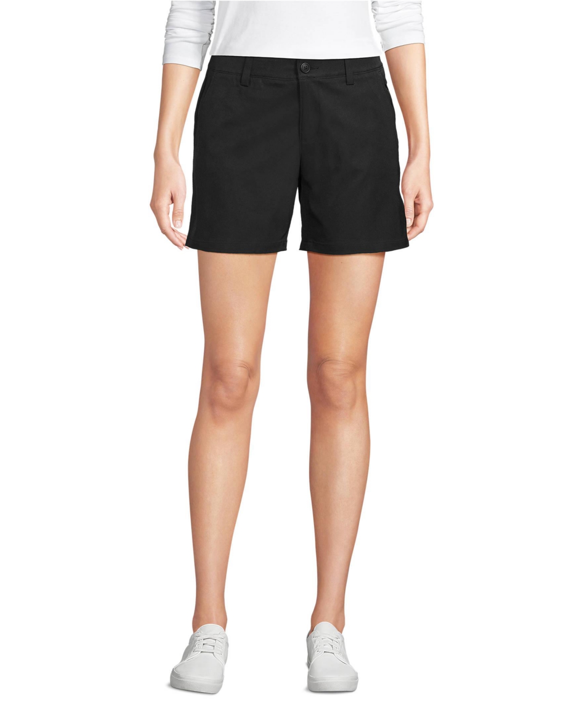 School Uniform Women's Active Performance 7" Chino Shorts - Black
