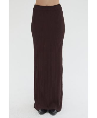 Women's Jessie Ribbed Knit Maxi Skirt