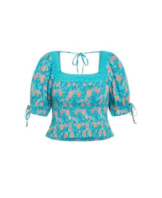 Plus Size Aurora Print Top