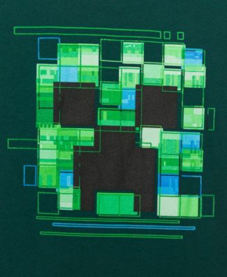 Little and Big Boys Creeper Glitch T-Shirt