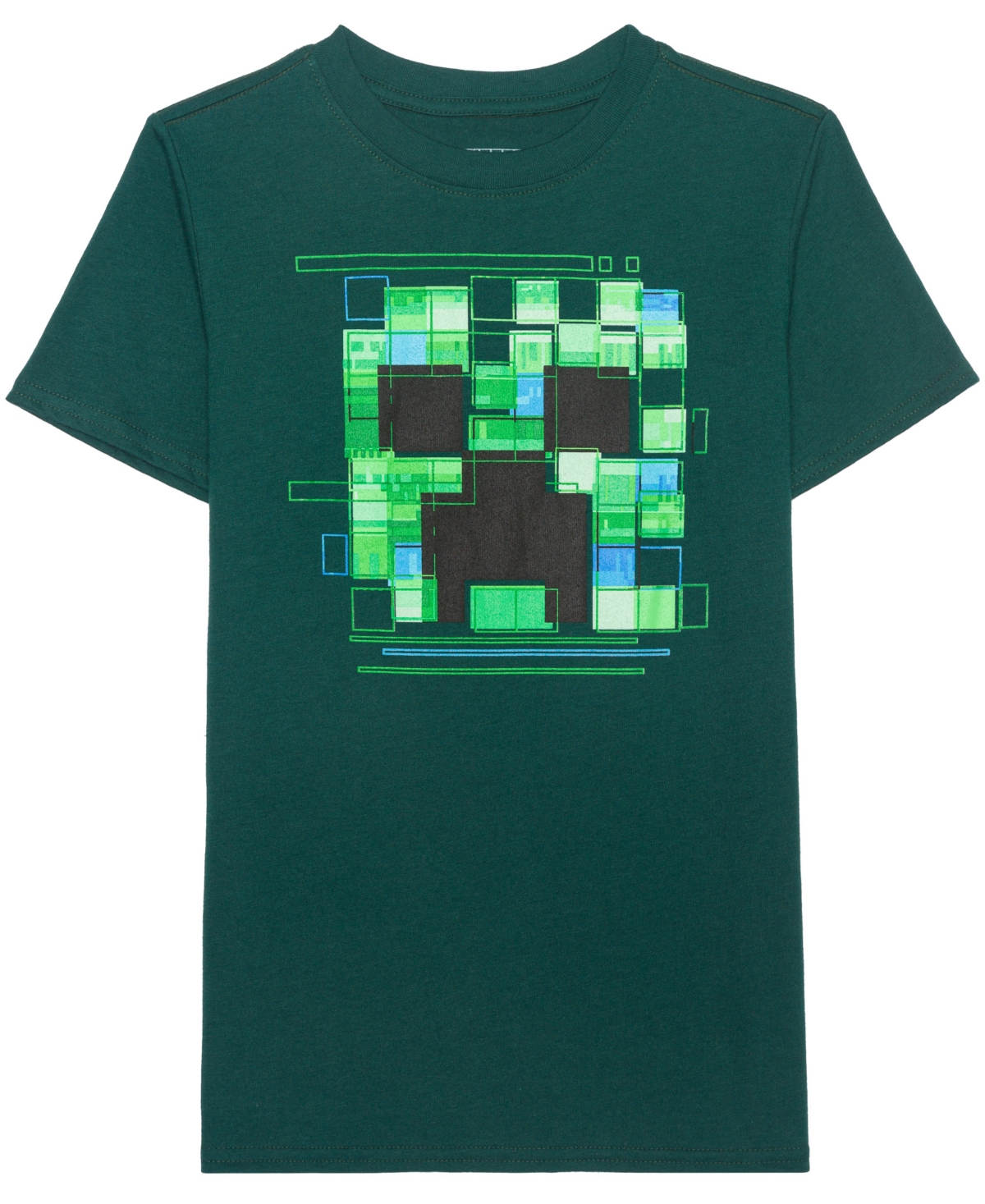 Minecraft Kids' Little & Big Boys Creeper Glitch T-shirt