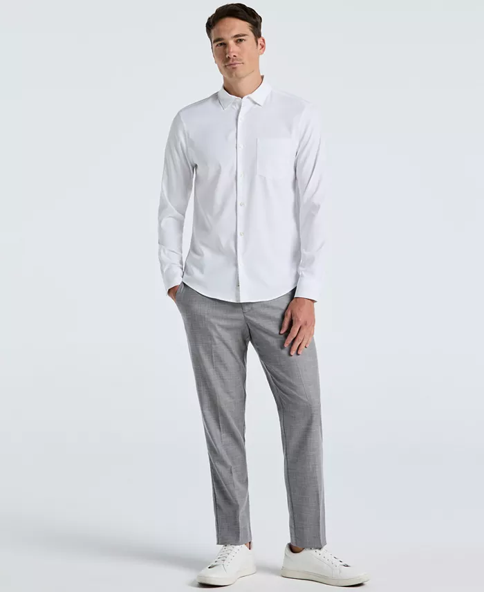 Men's Modern-Fit Sharkskin Dress Pants - thumbnail 5