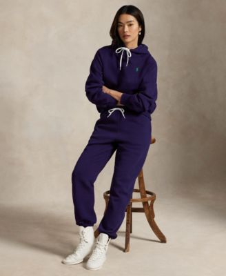 Women's Shrunken-Fit Fleece Hoodie & Drawstring Sweatpants