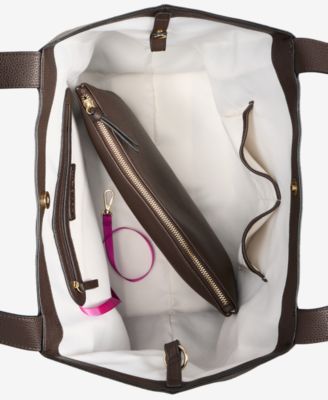 Jyyll Large Solid Tote with Removable Pouch