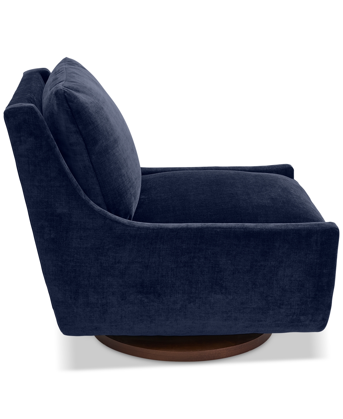 Macy's Brendy Fabric Swivel Chair, Exclusively At  In Blue