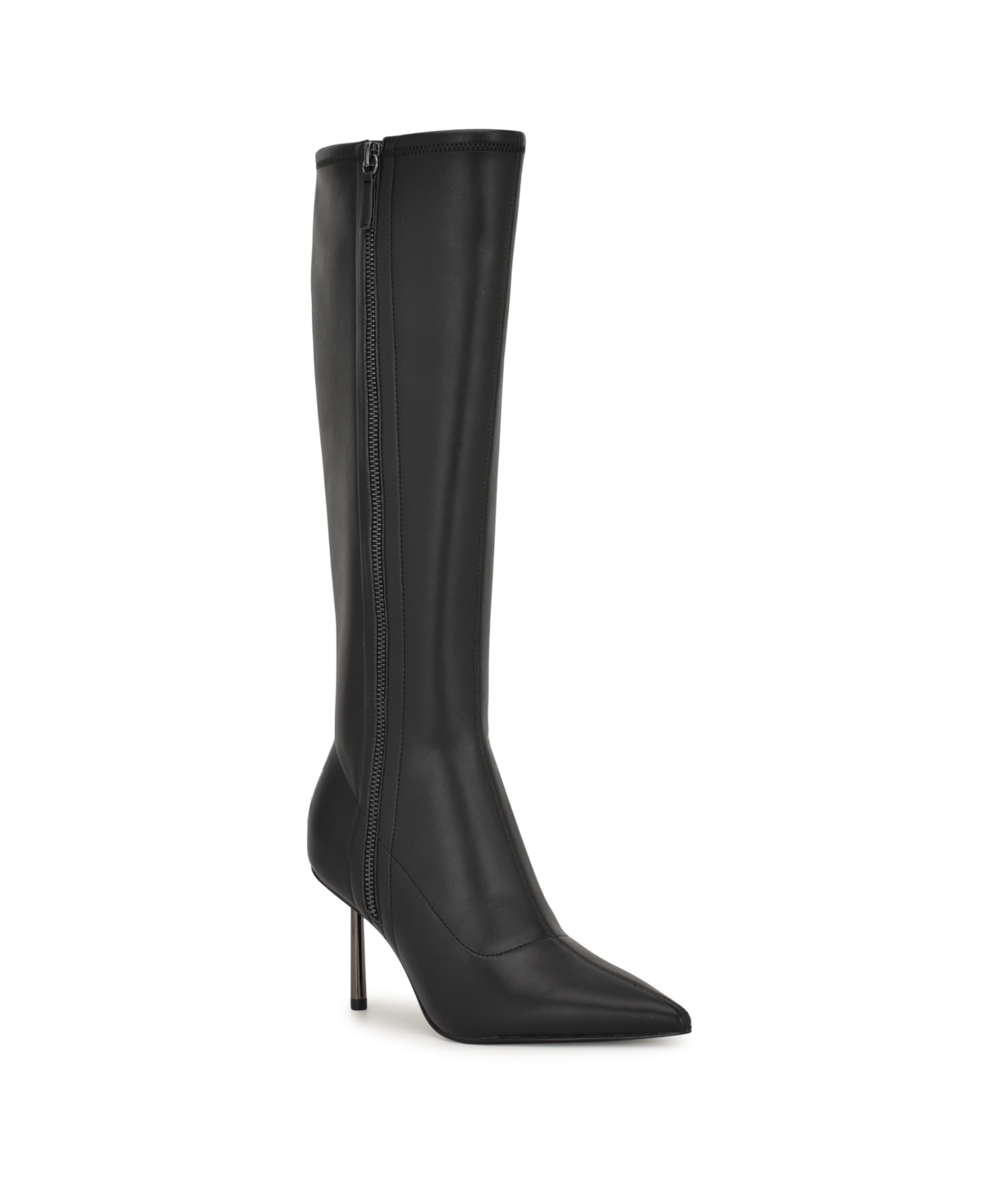 Women's Derand Tall Pointy Toe Stiletto Boots - Black