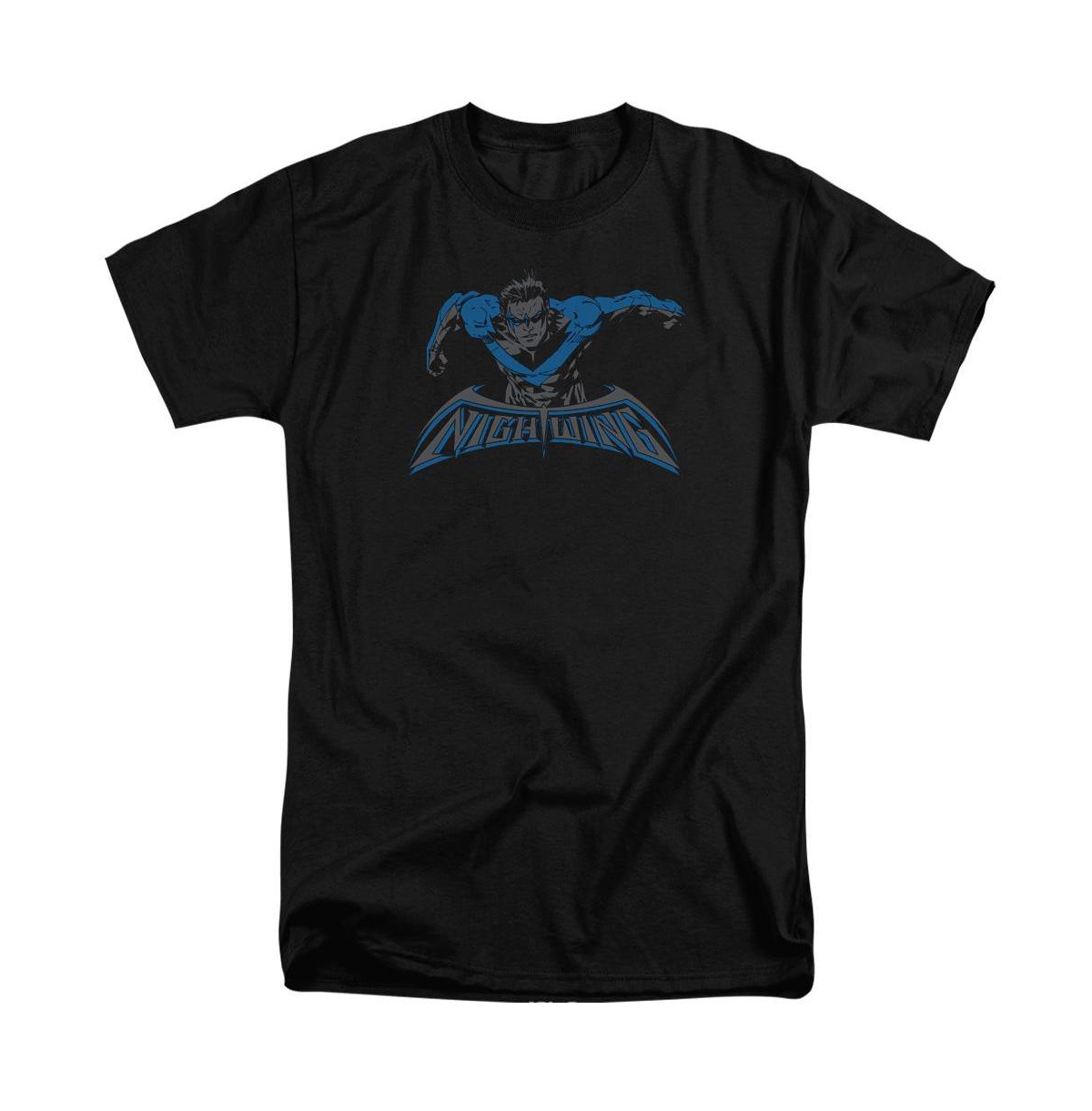 Men's Wing Of The Night Short Sleeve Adult Tee / T-Shirt - Black