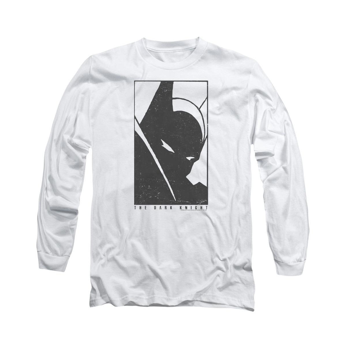 Men's An Icon Long Sleeve Adult Tee / T-Shirt - White
