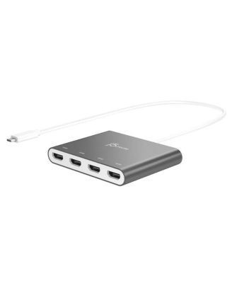 JCA366 USB Type-C To 4 Port HDMI Multi-Monitor Adapter